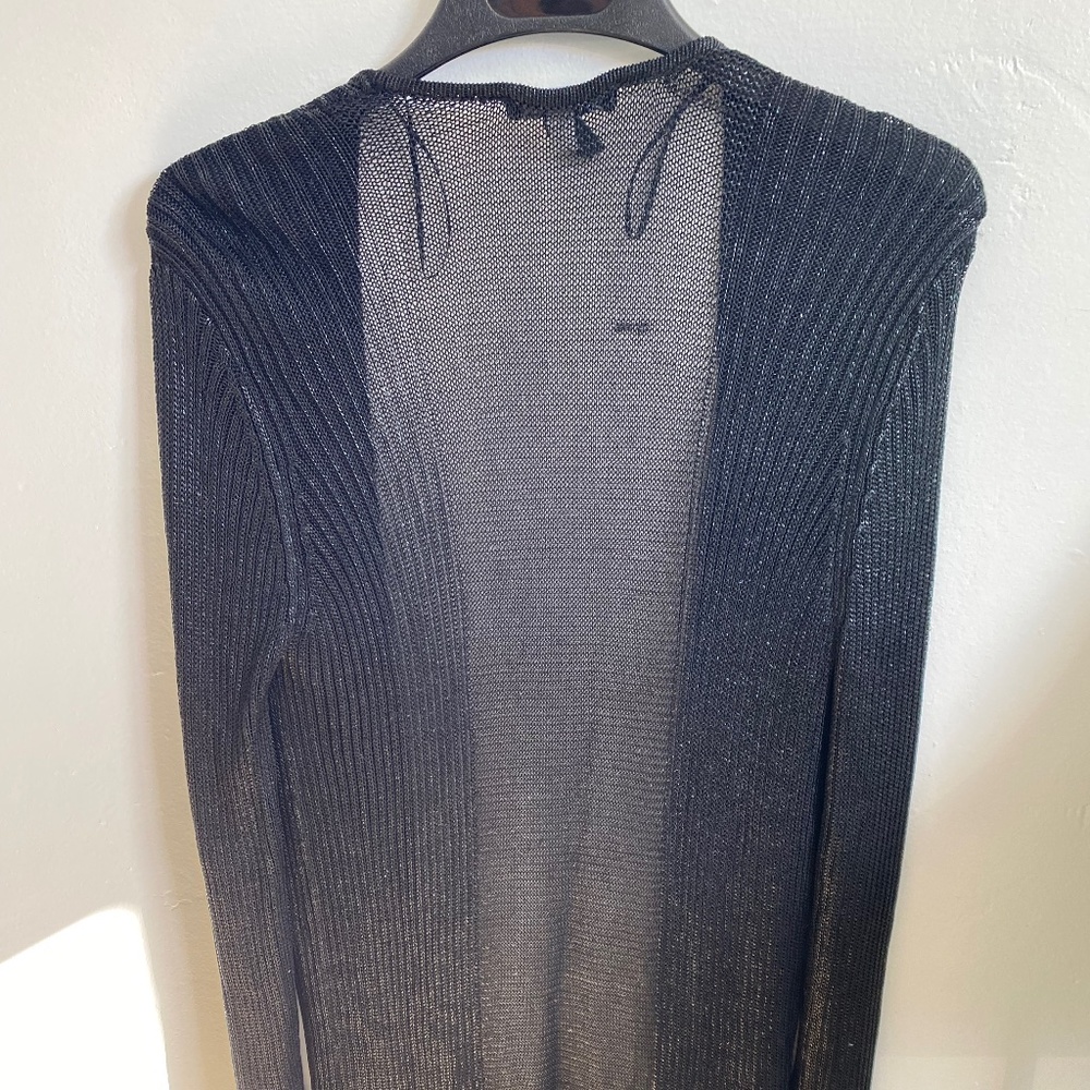 Long sleeve black duster